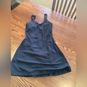 Lululemon Black Dress with built in shorts and padded bra